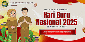hari guru nasional SMKS Gunung Rinjani Lombok