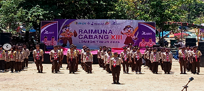 Raimuna Cabang XIII Lombok Timur 2026 Digelar di Kebun Raya Lemor, Ratusan Pramuka Penegak dan Pandega Ikuti Beragam Kegiatan